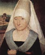 Hans Memling Portrait of an old woman. oil on canvas